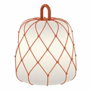 Wever & Ducré Lighting WEVER & DUCRÉ Abat-jour Costa 2.0, orange, corde, Ø 28 cm^ Matériel Électrique