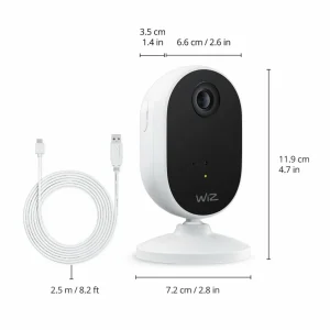 WiZ Indoor Security caméra avec WiFi^ Caméras Connectées
