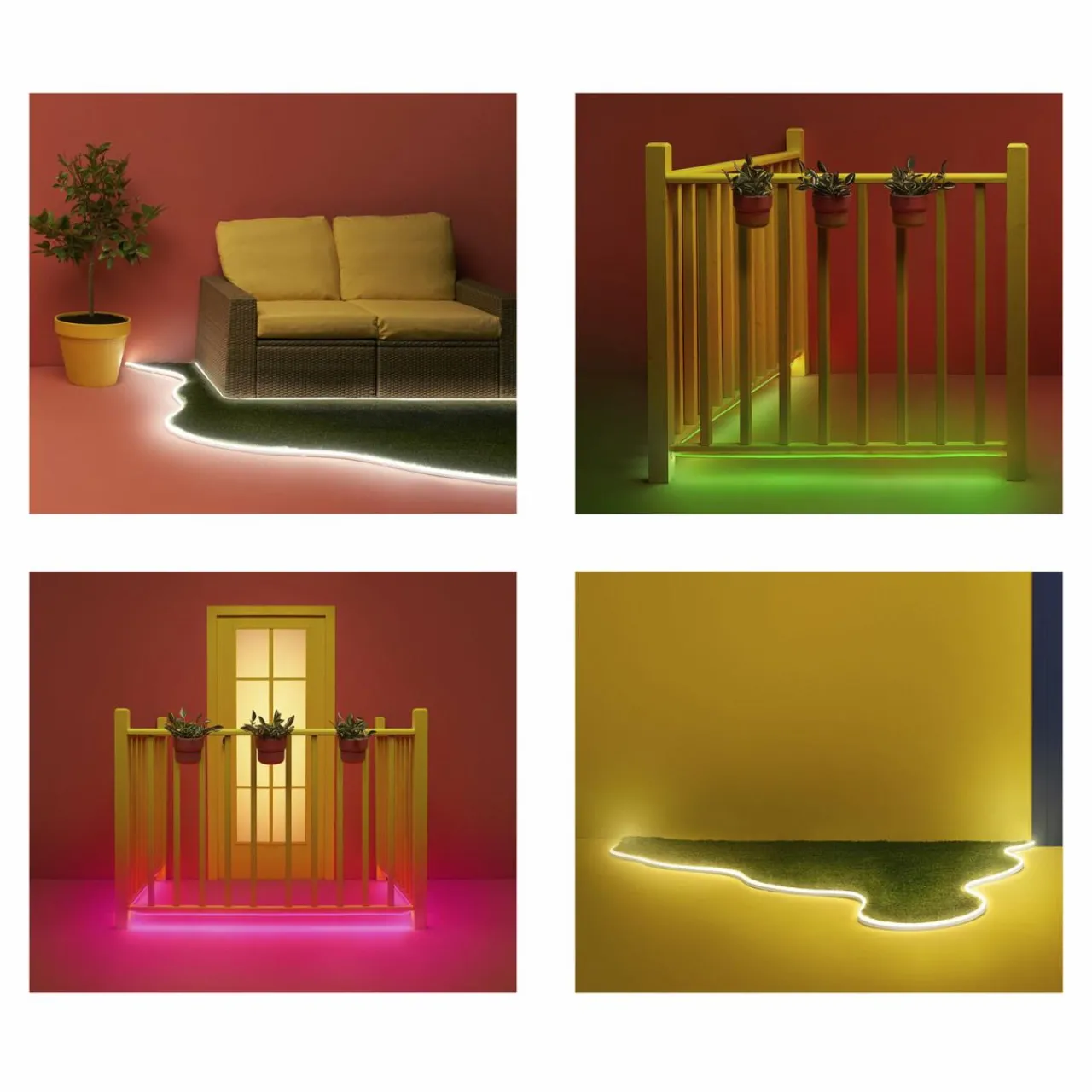 WiZ Smart Outdoor kit ruban LED, WLAN RGBW IP65 5m^ Lampes Décoratives