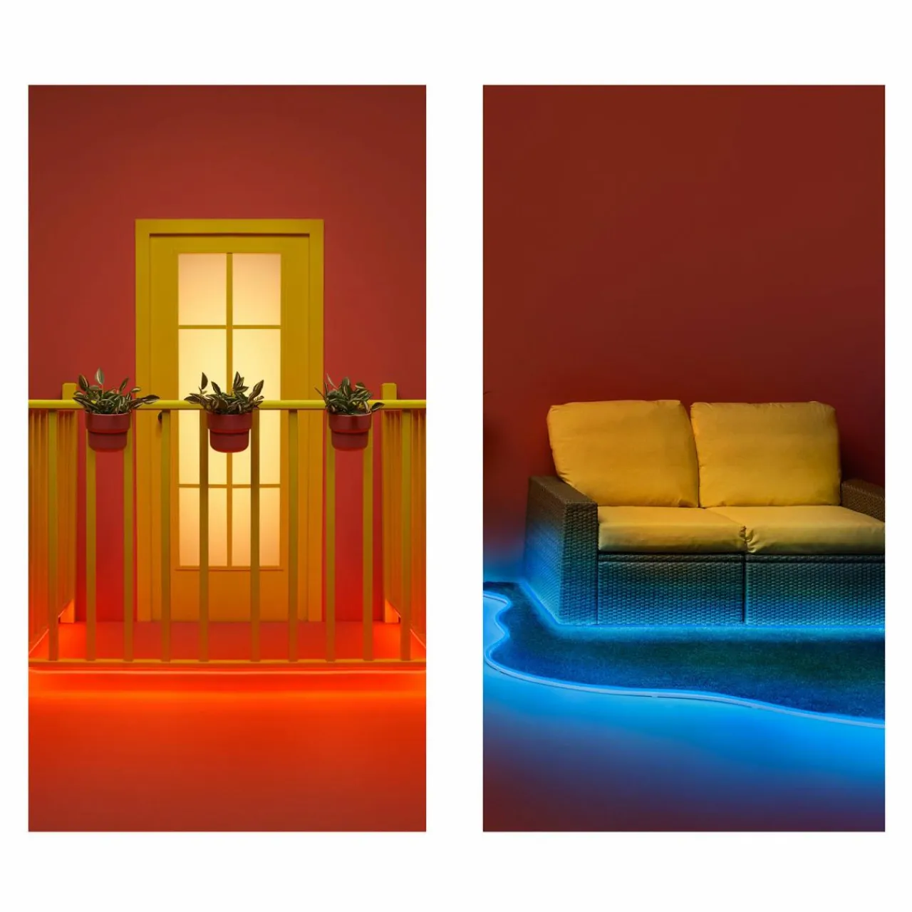 WiZ Smart Outdoor kit ruban LED, WLAN RGBW IP65 5m^ Lampes Décoratives