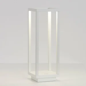 Zafferano Home lanterne batterie LED IP54 blanche^ Lampes Décoratives