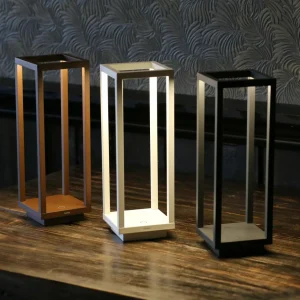 Zafferano Home lanterne batterie LED IP54 blanche^ Lampes Décoratives
