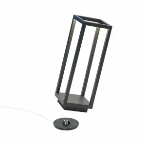 Zafferano Home lanterne batterie LED IP54 grise^ Lampes Décoratives