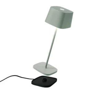 Zafferano Ofelia 3K lampe à poser rechargeable IP65 sauge^ Lampes Décoratives