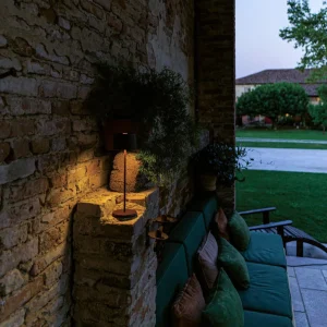 Zafferano Olivia 3K lampe à poser rechargeable IP65 corten^ Lampes Décoratives