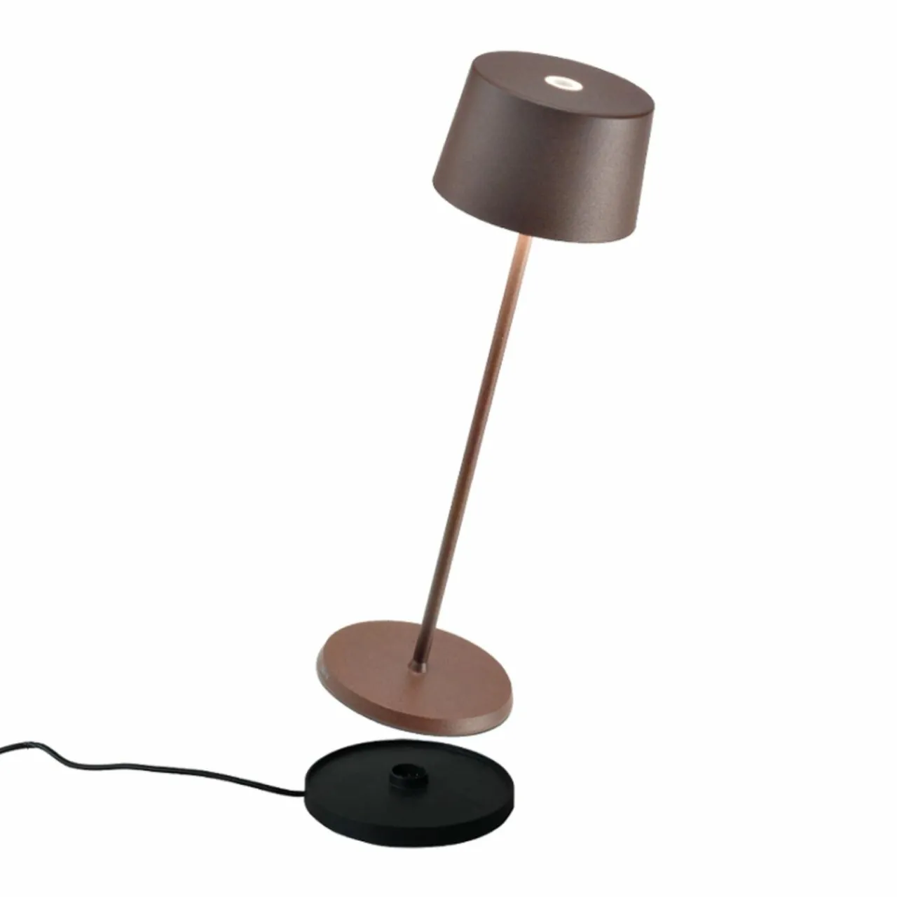 Zafferano Olivia 3K lampe à poser rechargeable IP65 corten^ Lampes Décoratives
