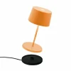 Zafferano Olivia mini 3K lampe de table rechargeable orange^ Lampes Décoratives