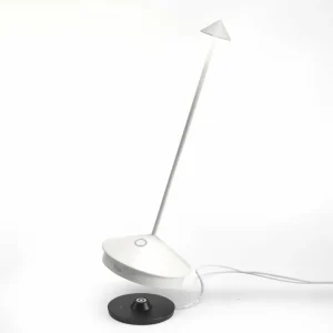 Zafferano Pina 3K lampe à poser rechargeable IP54 blanc^ Lampes Décoratives