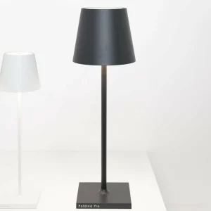 Zafferano Poldina L Desk lampe batterie IP54 gris^ Lampes Décoratives