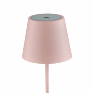 Zafferano Poldina lampe à poser LED, batterie, mat, rose^ Lampes Décoratives