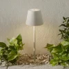 Zafferano Poldina Lampe sur piquet LED Batterie, gris^ Lampes Décoratives