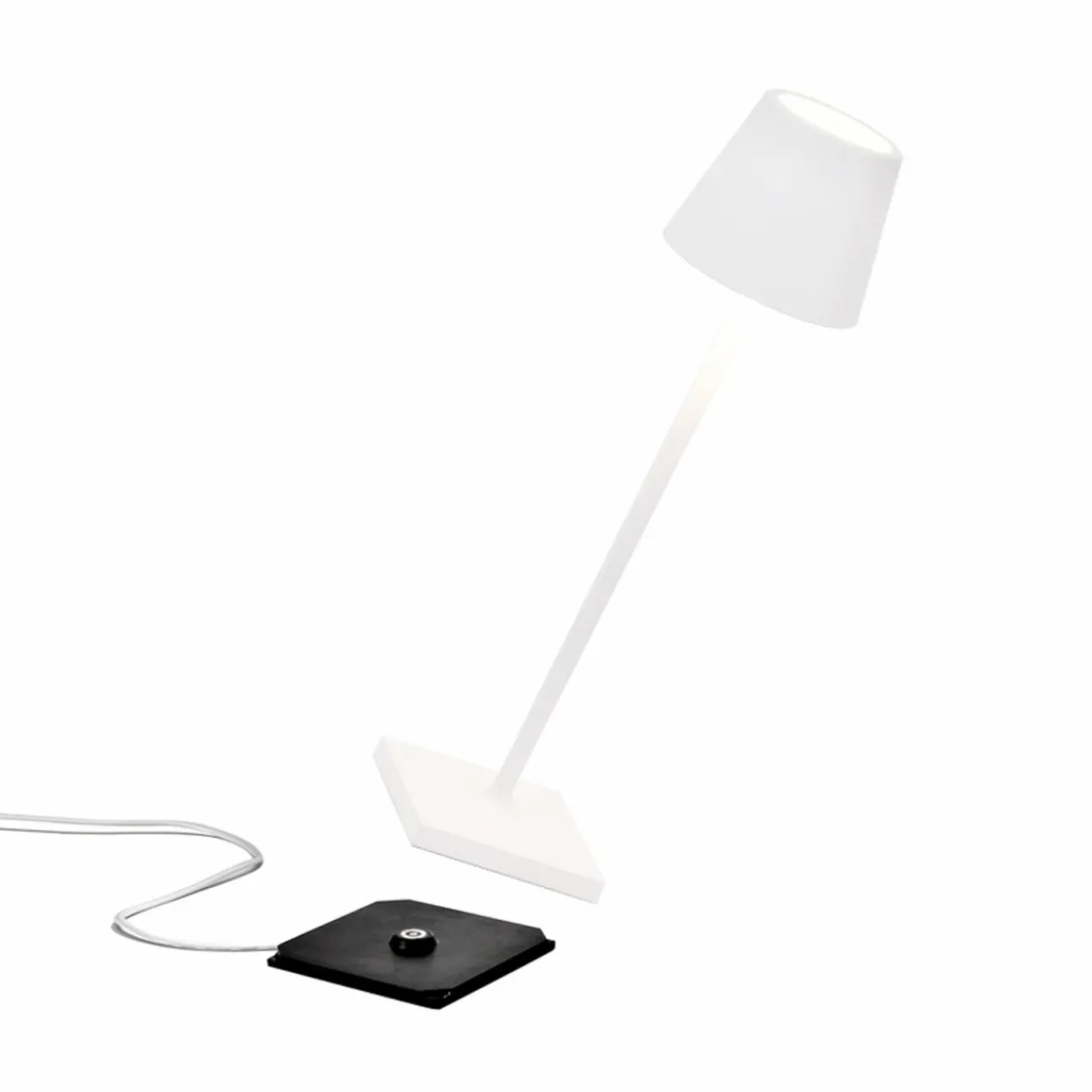 zafferano_poldina_micro_luminaire_rechargeable_ip_blanc_1.webp Zafferano Poldina micro luminaire rechargeable, IP65 blanc^ Luminaires De Terrasse | Lampes Décoratives