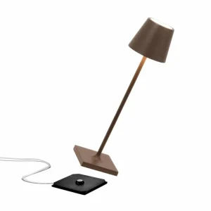 Zafferano Poldina micro luminaire rechargeable IP65 corten^ Luminaires De Terrasse | Lampes Décoratives