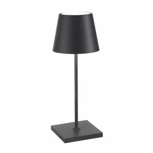 Zafferano Poldina mini lampe batterie IP65 gris^ Lampes Décoratives