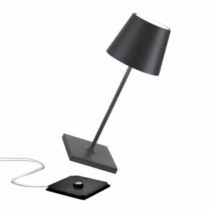 Zafferano Poldina mini lampe batterie IP65 gris^ Lampes Décoratives