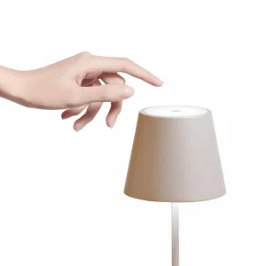 Zafferano Poldina mini lampe batterie IP65 sable^ Lampes Décoratives