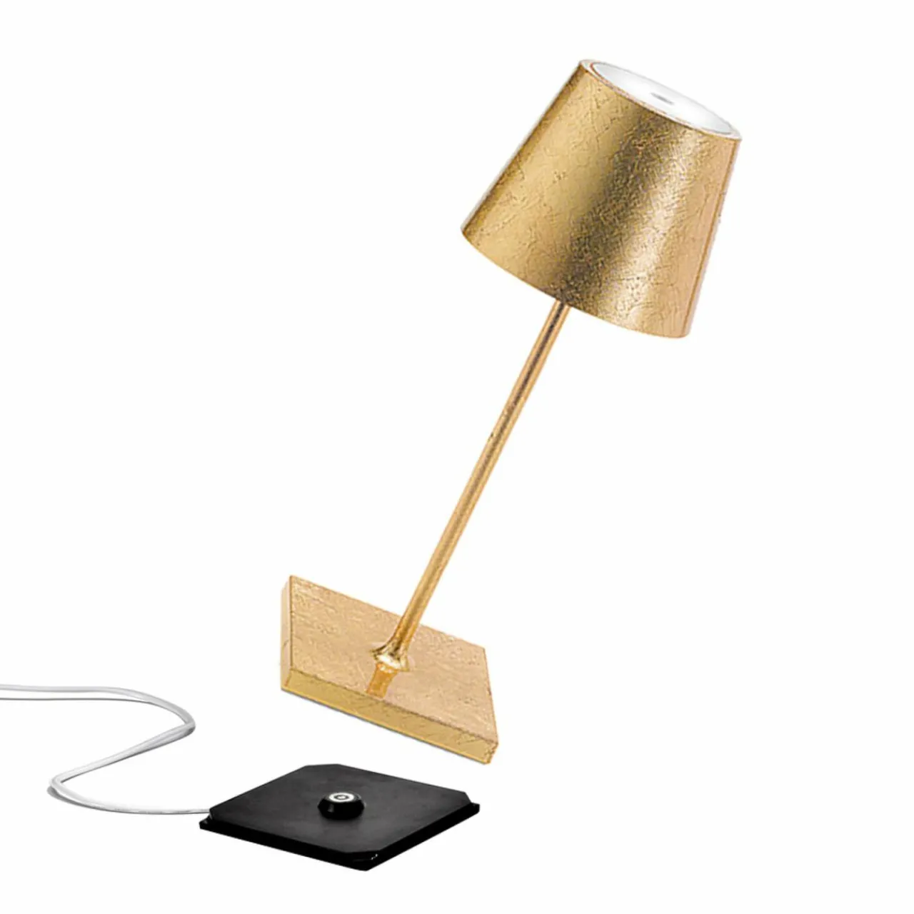 Zafferano Poldina mini lampe de table à poser rechargeable intérieur or^ Lampes Décoratives