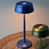 Zafferano Sister Light lampe à poser LED rechargeable, bleu^ Lampes Décoratives